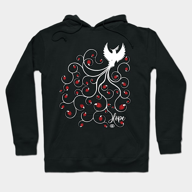 Hope Love Peace Christmas Hoodie by Abri Designs